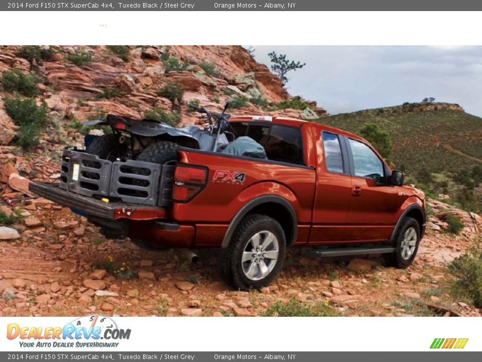 2014 Ford F150 STX SuperCab 4x4 Tuxedo Black / Steel Grey Photo #4