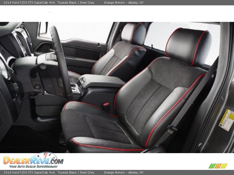 2014 Ford F150 STX SuperCab 4x4 Tuxedo Black / Steel Grey Photo #5
