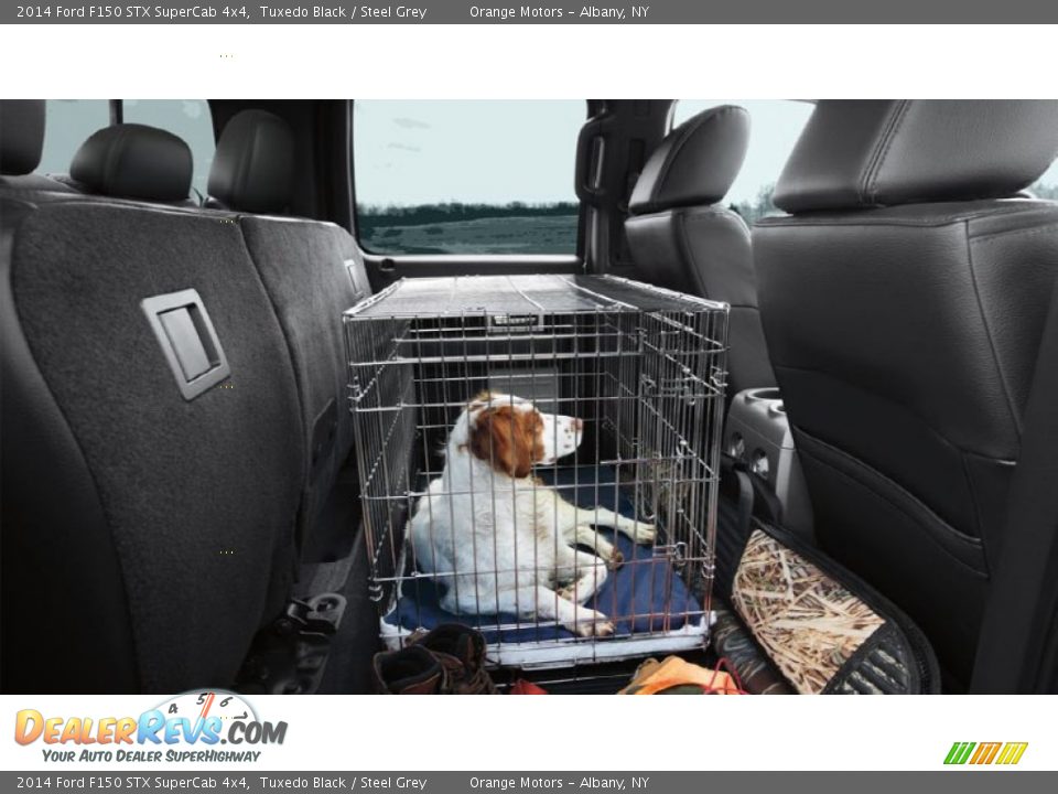 2014 Ford F150 STX SuperCab 4x4 Tuxedo Black / Steel Grey Photo #7