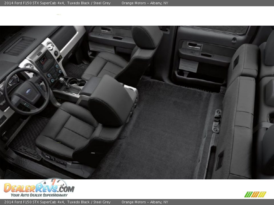 2014 Ford F150 STX SuperCab 4x4 Tuxedo Black / Steel Grey Photo #8