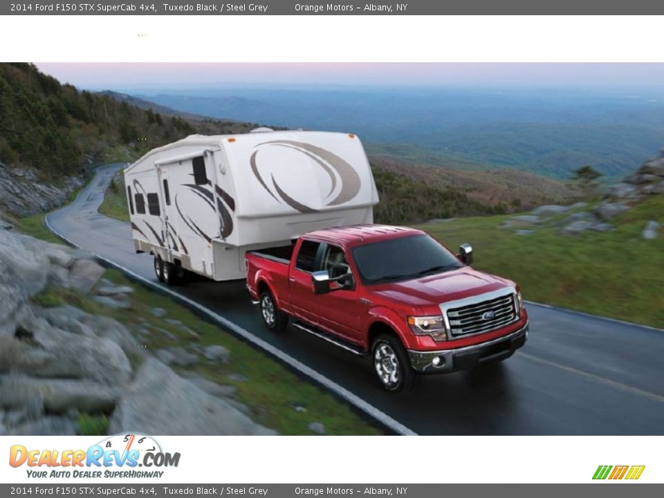 2014 Ford F150 STX SuperCab 4x4 Tuxedo Black / Steel Grey Photo #12