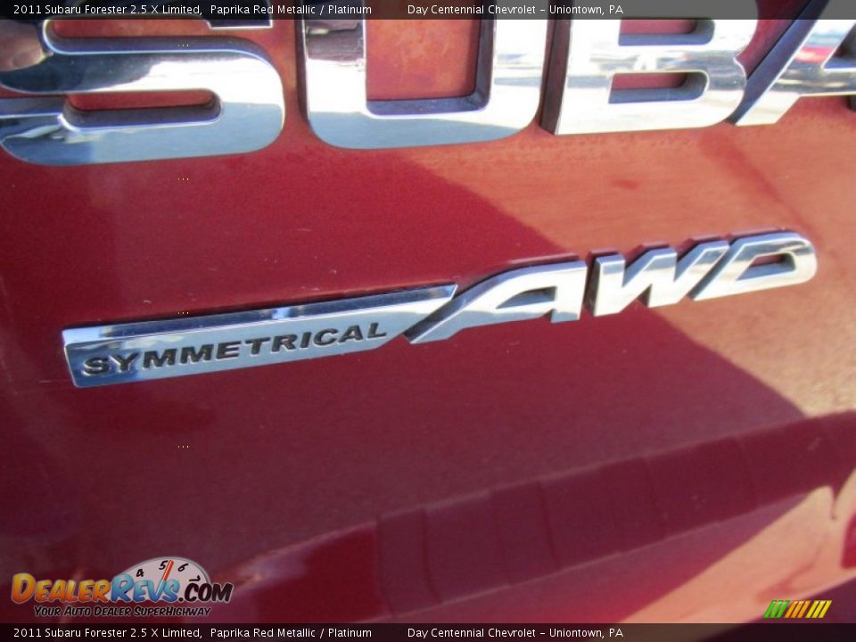 2011 Subaru Forester 2.5 X Limited Paprika Red Metallic / Platinum Photo #5