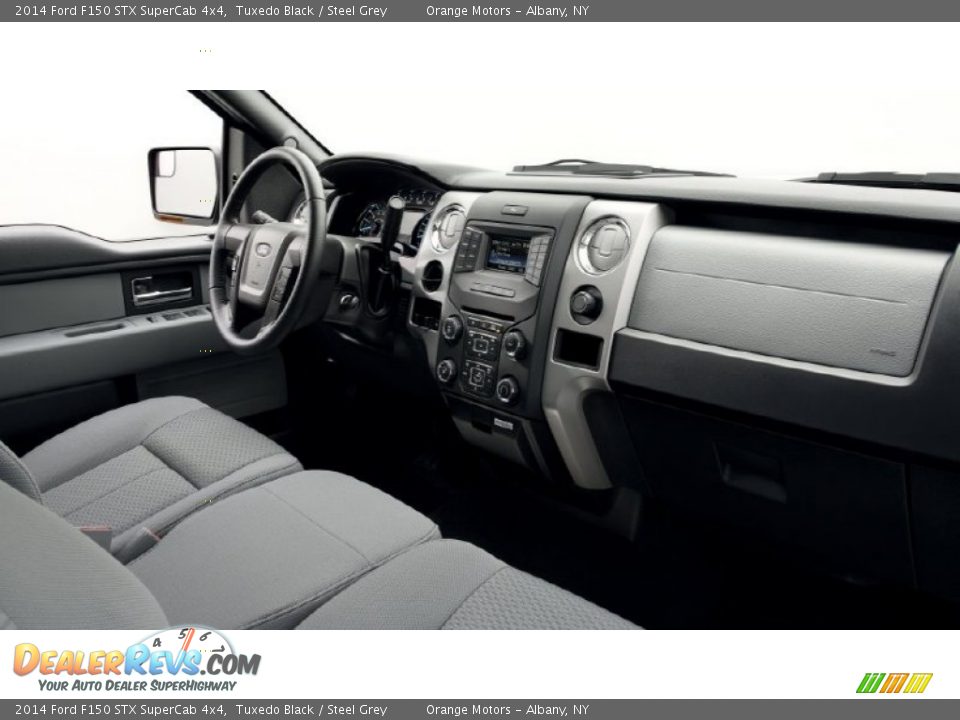 2014 Ford F150 STX SuperCab 4x4 Tuxedo Black / Steel Grey Photo #16