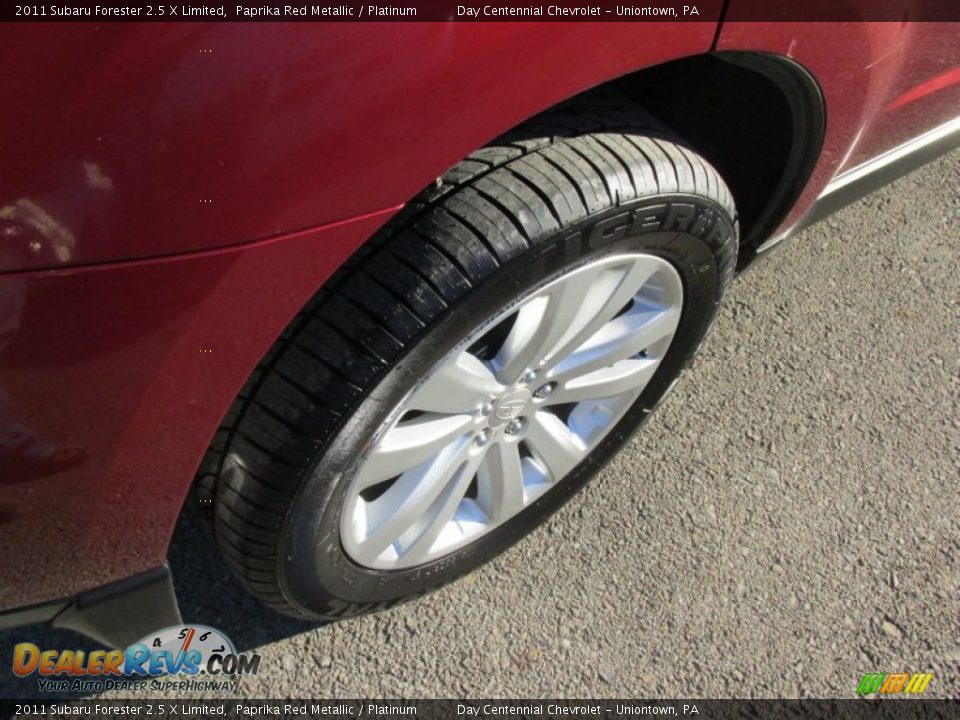 2011 Subaru Forester 2.5 X Limited Paprika Red Metallic / Platinum Photo #9