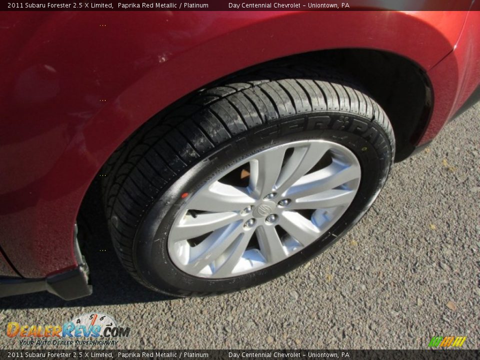 2011 Subaru Forester 2.5 X Limited Paprika Red Metallic / Platinum Photo #11