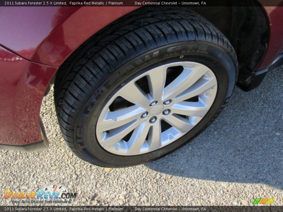 2011 Subaru Forester 2.5 X Limited Paprika Red Metallic / Platinum Photo #15