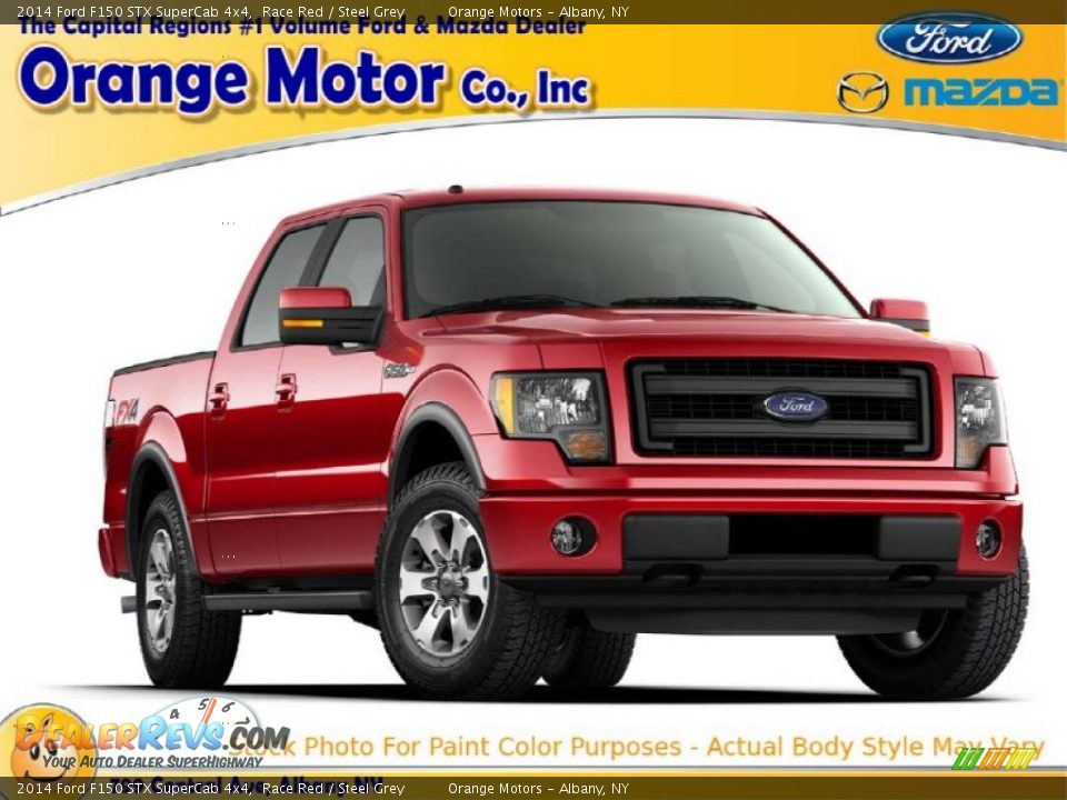 2014 Ford F150 STX SuperCab 4x4 Race Red / Steel Grey Photo #1