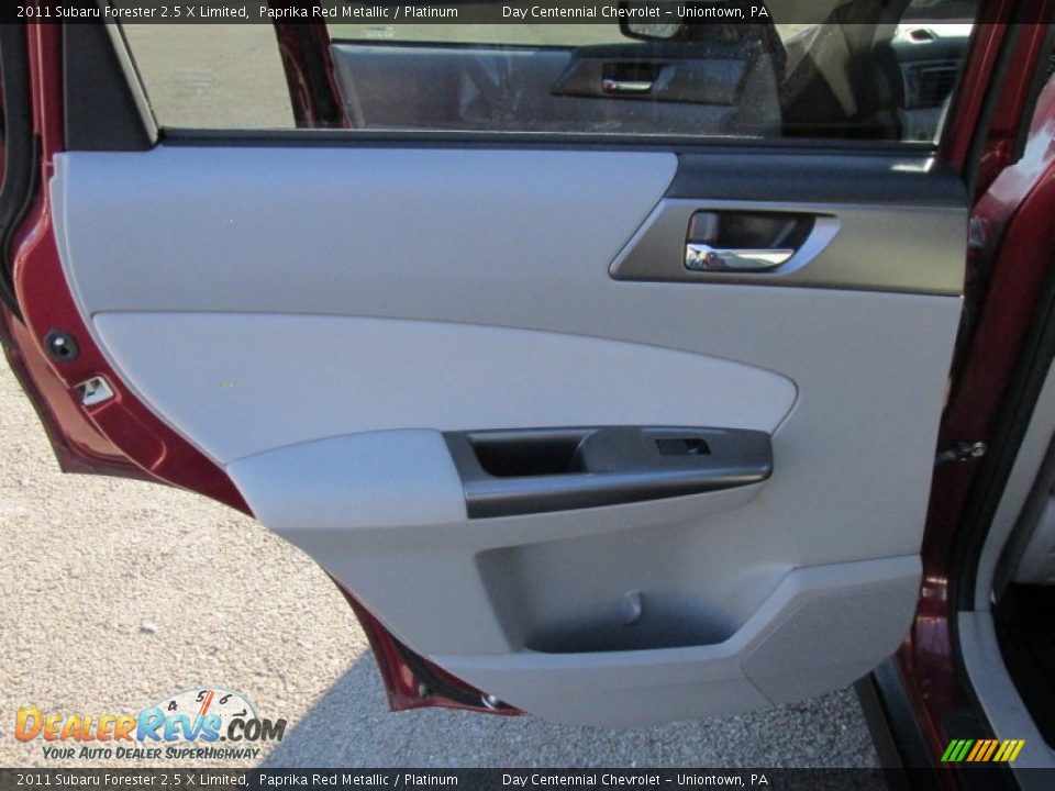 2011 Subaru Forester 2.5 X Limited Paprika Red Metallic / Platinum Photo #24