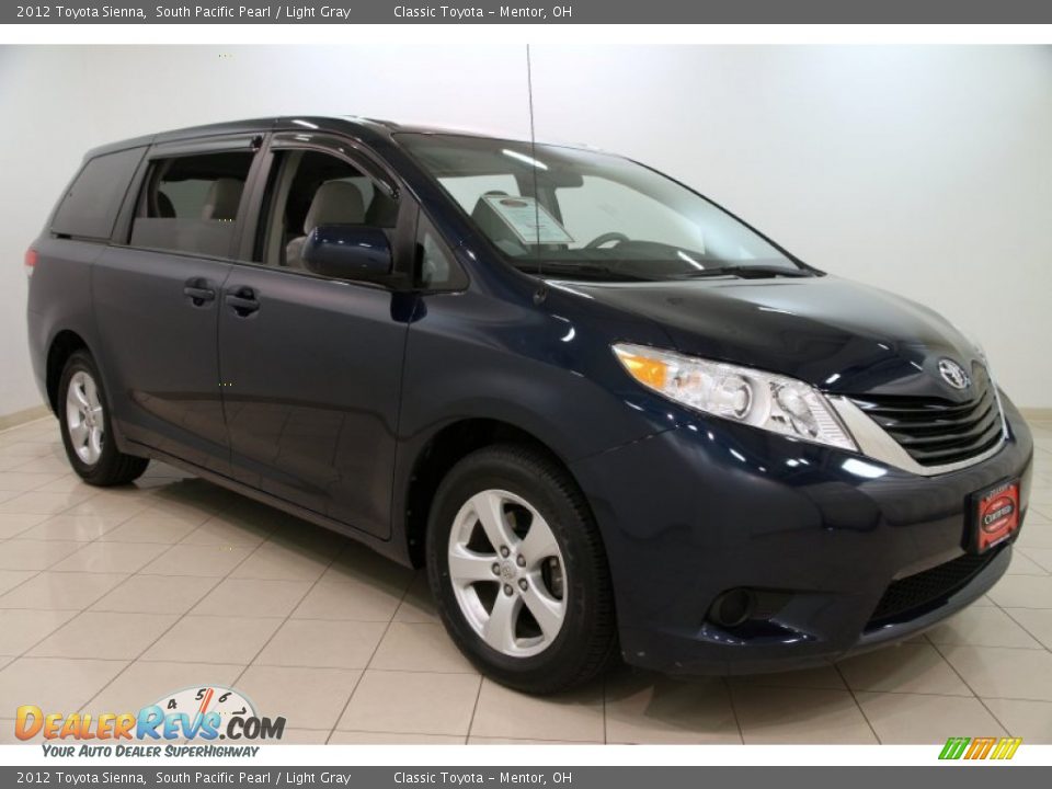 2012 Toyota Sienna South Pacific Pearl / Light Gray Photo #1