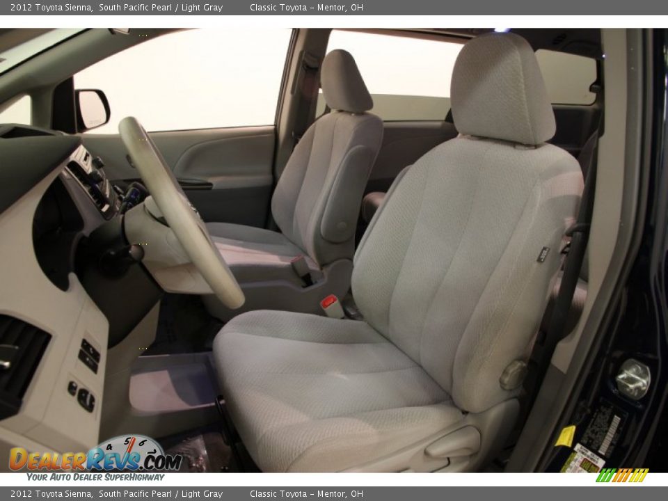 2012 Toyota Sienna South Pacific Pearl / Light Gray Photo #6