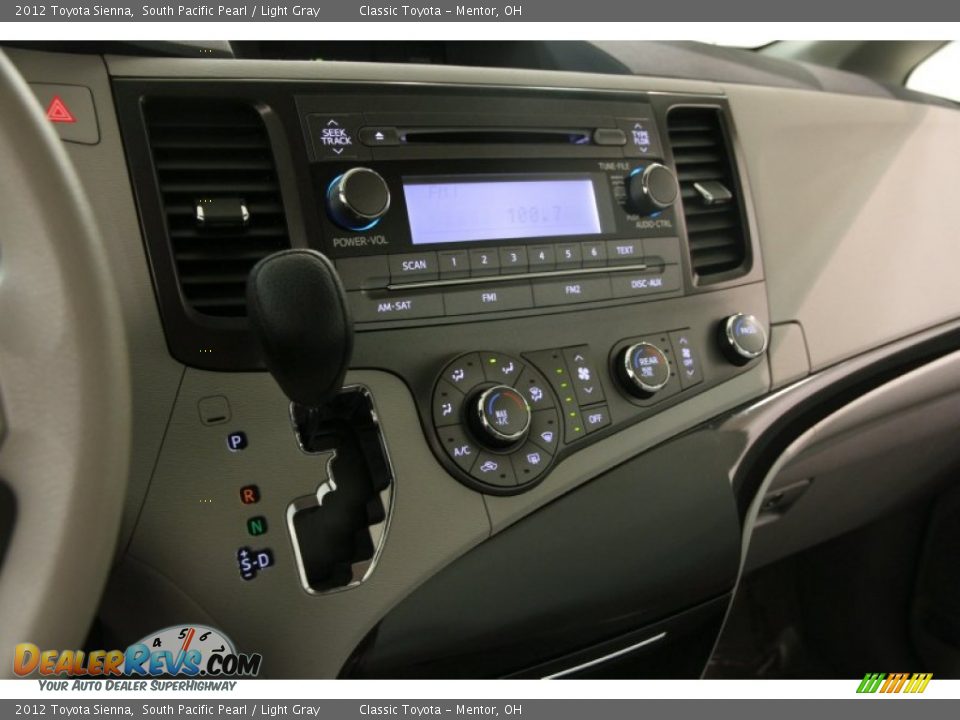 2012 Toyota Sienna South Pacific Pearl / Light Gray Photo #10