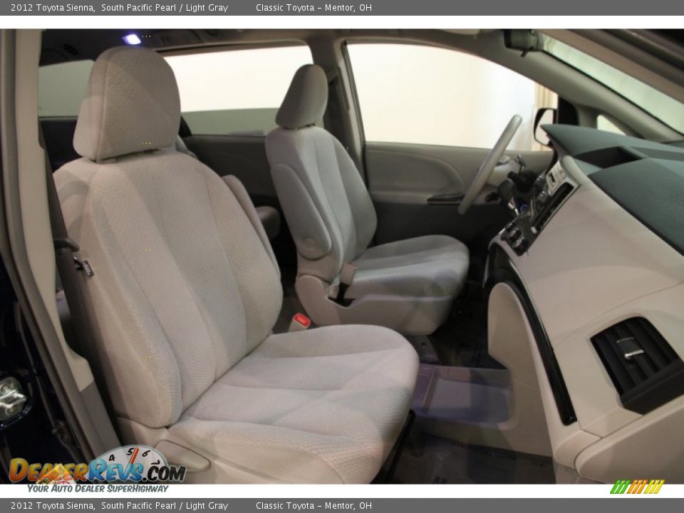 2012 Toyota Sienna South Pacific Pearl / Light Gray Photo #14