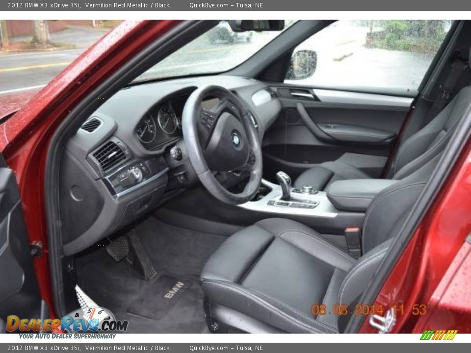 2012 BMW X3 xDrive 35i Vermilion Red Metallic / Black Photo #4
