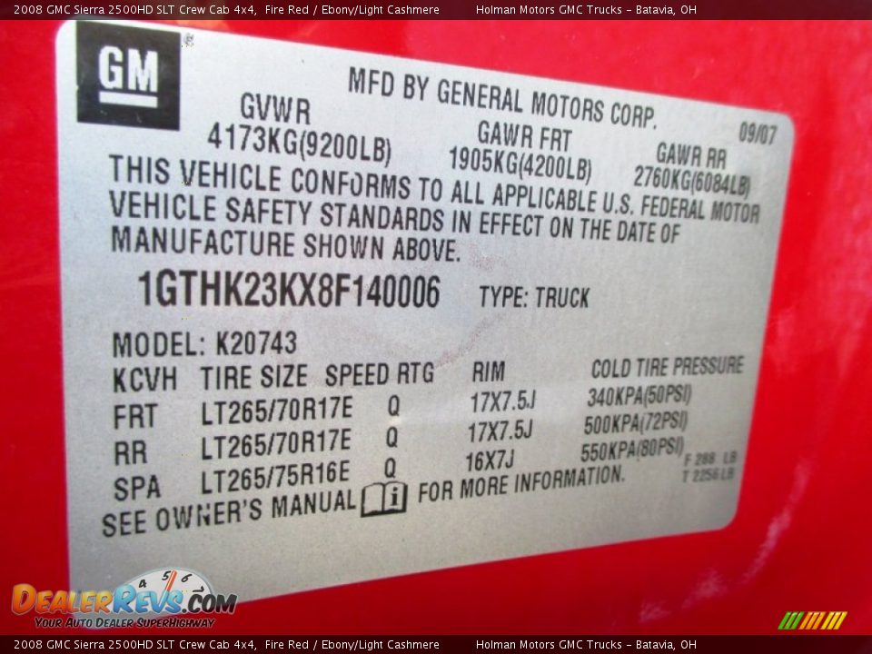 2008 GMC Sierra 2500HD SLT Crew Cab 4x4 Fire Red / Ebony/Light Cashmere Photo #4