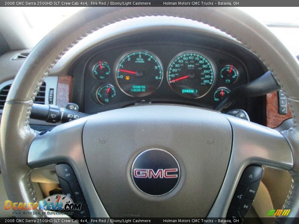 2008 GMC Sierra 2500HD SLT Crew Cab 4x4 Fire Red / Ebony/Light Cashmere Photo #12