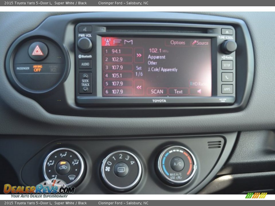 Controls of 2015 Toyota Yaris 5-Door L Photo #12