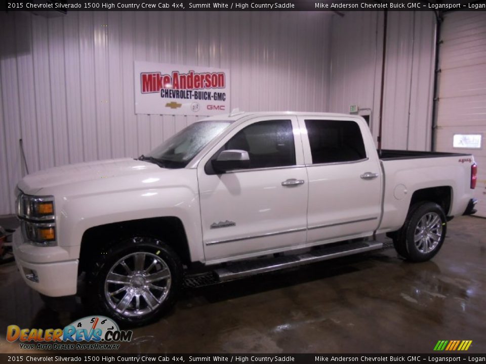 2015 Chevrolet Silverado 1500 High Country Crew Cab 4x4 Summit White / High Country Saddle Photo #1