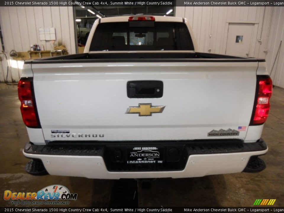 2015 Chevrolet Silverado 1500 High Country Crew Cab 4x4 Summit White / High Country Saddle Photo #5