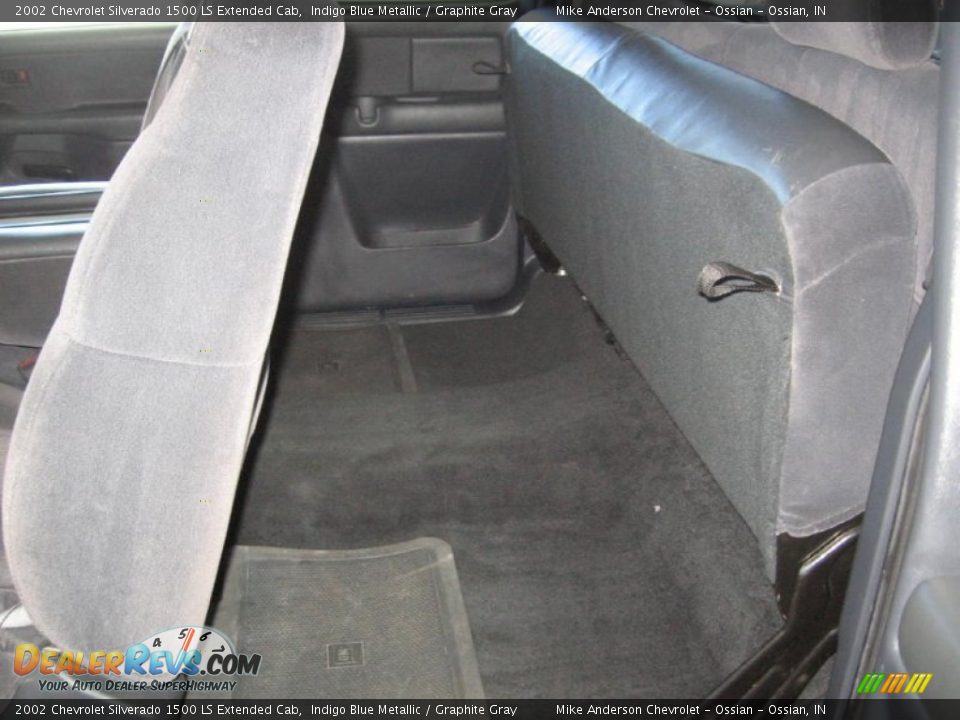2002 Chevrolet Silverado 1500 LS Extended Cab Indigo Blue Metallic / Graphite Gray Photo #9
