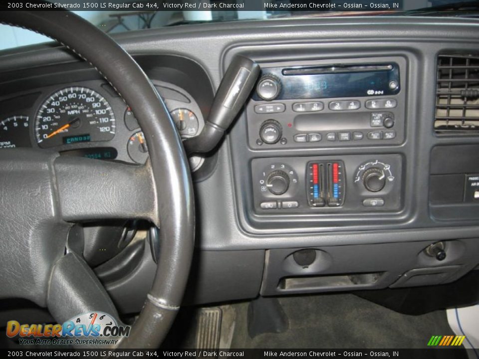 2003 Chevrolet Silverado 1500 LS Regular Cab 4x4 Victory Red / Dark Charcoal Photo #5