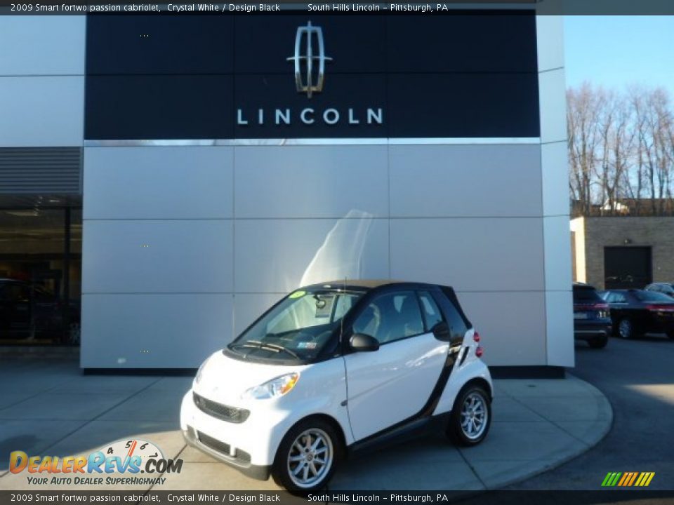 2009 Smart fortwo passion cabriolet Crystal White / Design Black Photo #1