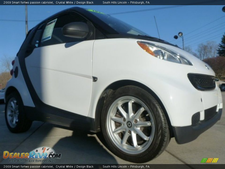 2009 Smart fortwo passion cabriolet Crystal White / Design Black Photo #10