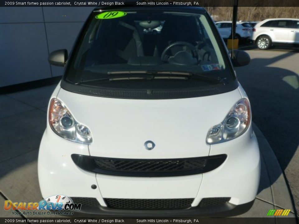 2009 Smart fortwo passion cabriolet Crystal White / Design Black Photo #11