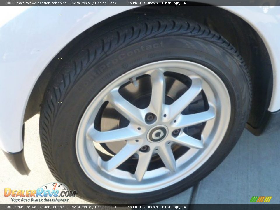 2009 Smart fortwo passion cabriolet Crystal White / Design Black Photo #12