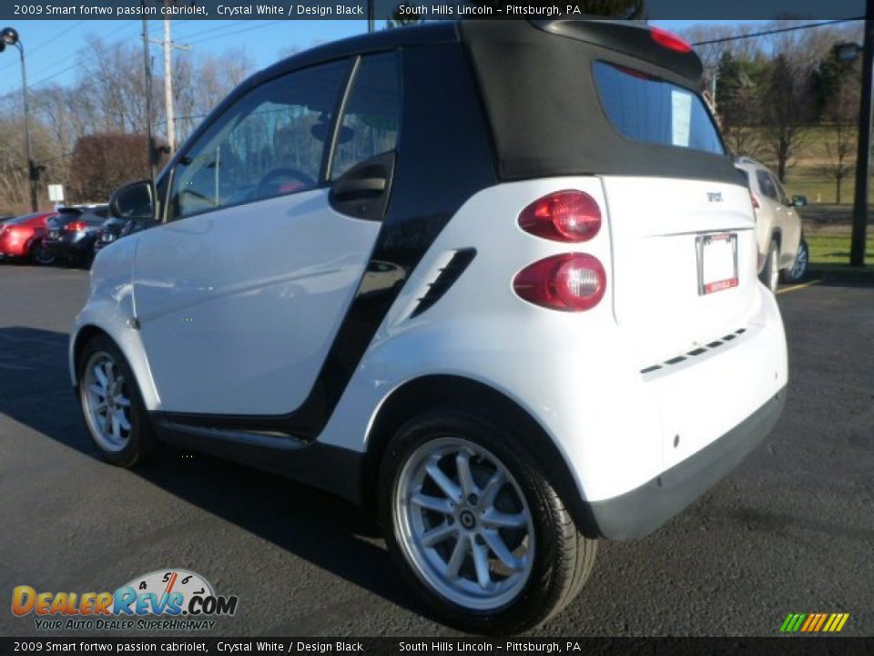2009 Smart fortwo passion cabriolet Crystal White / Design Black Photo #14