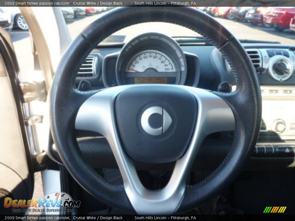 2009 Smart fortwo passion cabriolet Crystal White / Design Black Photo #18