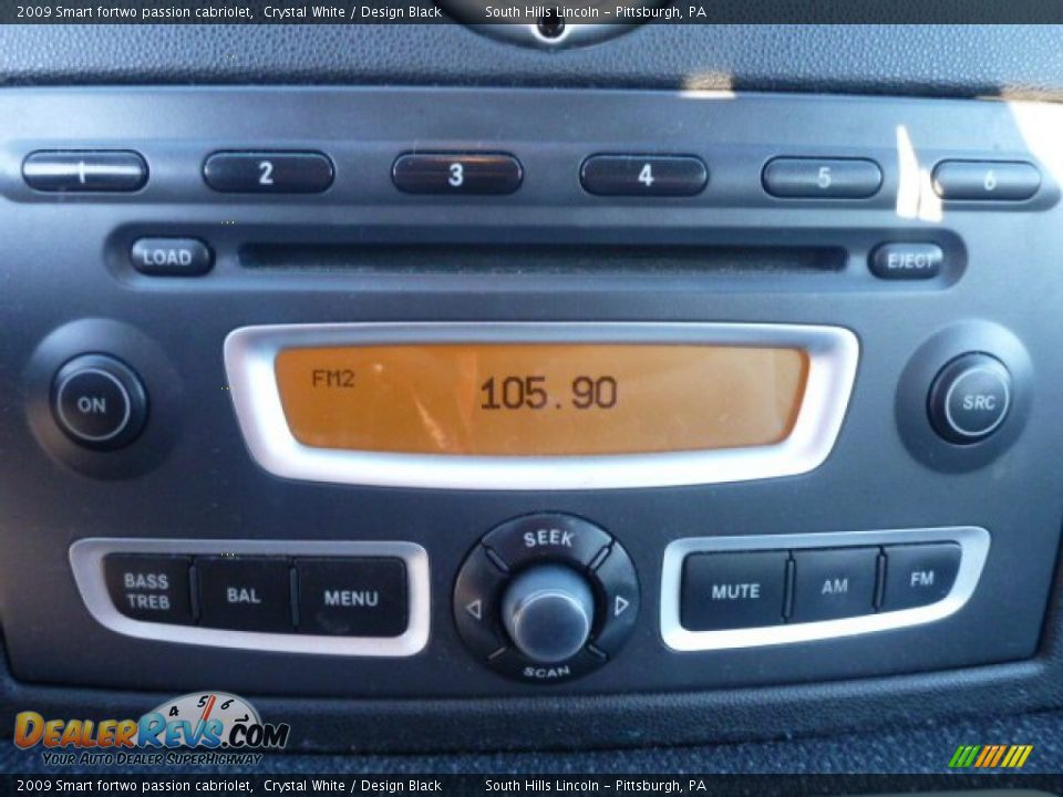 2009 Smart fortwo passion cabriolet Crystal White / Design Black Photo #23