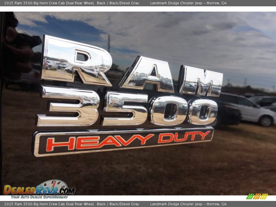 2015 Ram 3500 Big Horn Crew Cab Dual Rear Wheel Black / Black/Diesel Gray Photo #5