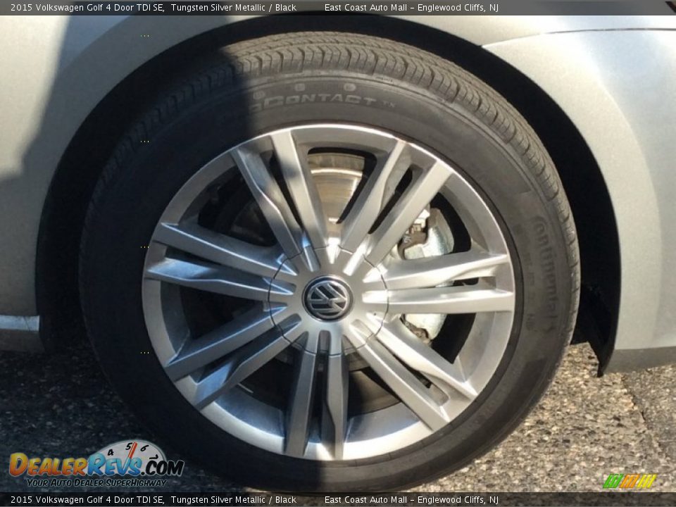 2015 Volkswagen Golf 4 Door TDI SE Tungsten Silver Metallic / Black Photo #7