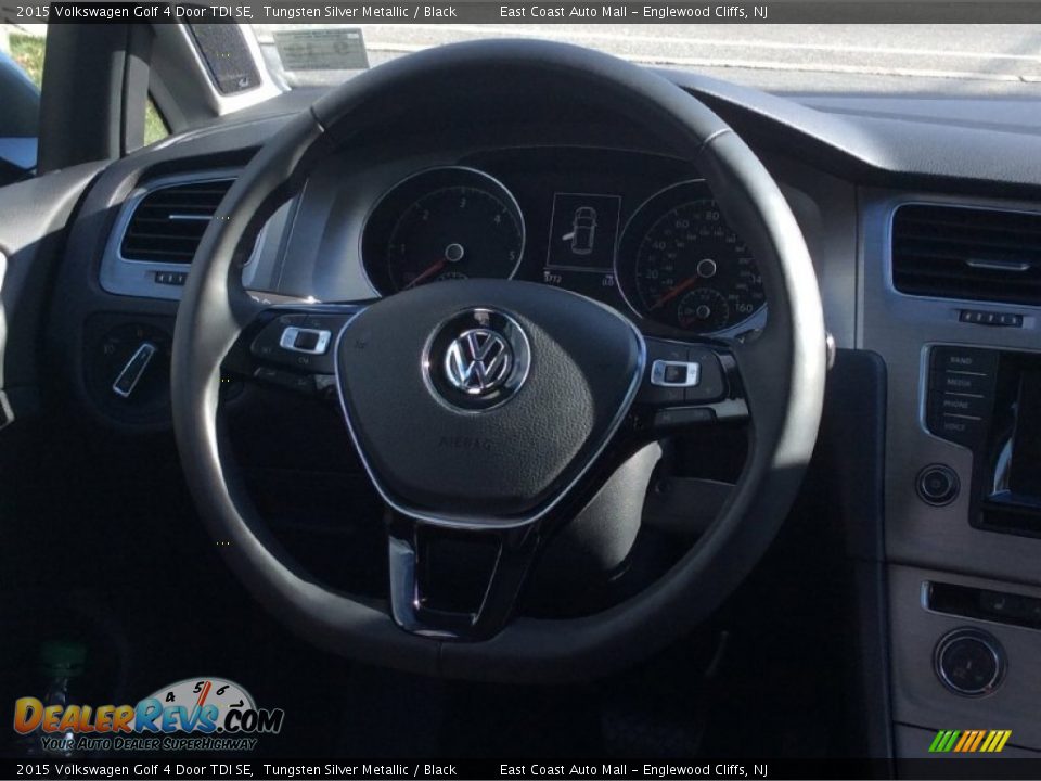 2015 Volkswagen Golf 4 Door TDI SE Tungsten Silver Metallic / Black Photo #12
