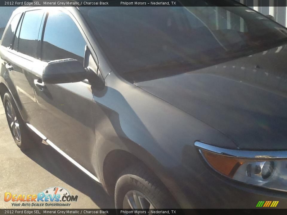 2012 Ford Edge SEL Mineral Grey Metallic / Charcoal Black Photo #2