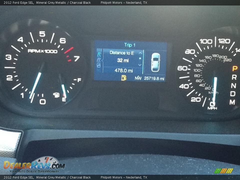 2012 Ford Edge SEL Mineral Grey Metallic / Charcoal Black Photo #9