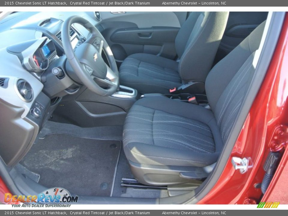 2015 Chevrolet Sonic LT Hatchback Crystal Red Tintcoat / Jet Black/Dark Titanium Photo #8