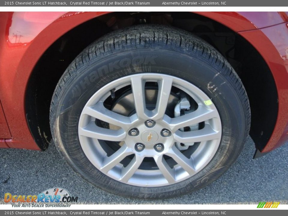 2015 Chevrolet Sonic LT Hatchback Crystal Red Tintcoat / Jet Black/Dark Titanium Photo #21