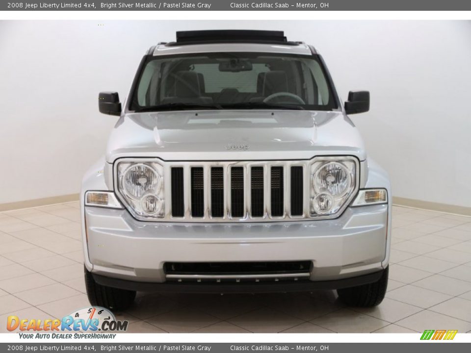 2008 Jeep Liberty Limited 4x4 Bright Silver Metallic / Pastel Slate Gray Photo #2