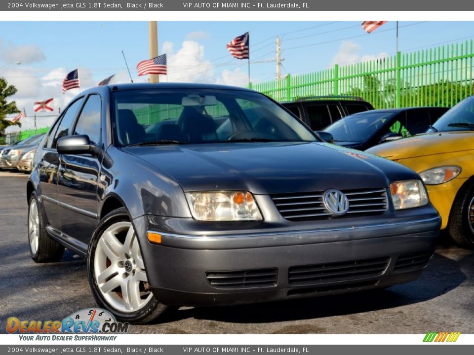 2004 Volkswagen Jetta GLS 1.8T Sedan Black / Black Photo #1