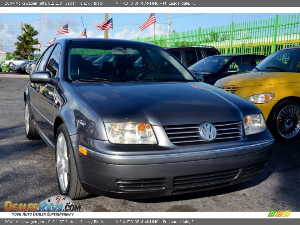 2004 Volkswagen Jetta GLS 1.8T Sedan Black / Black Photo #3