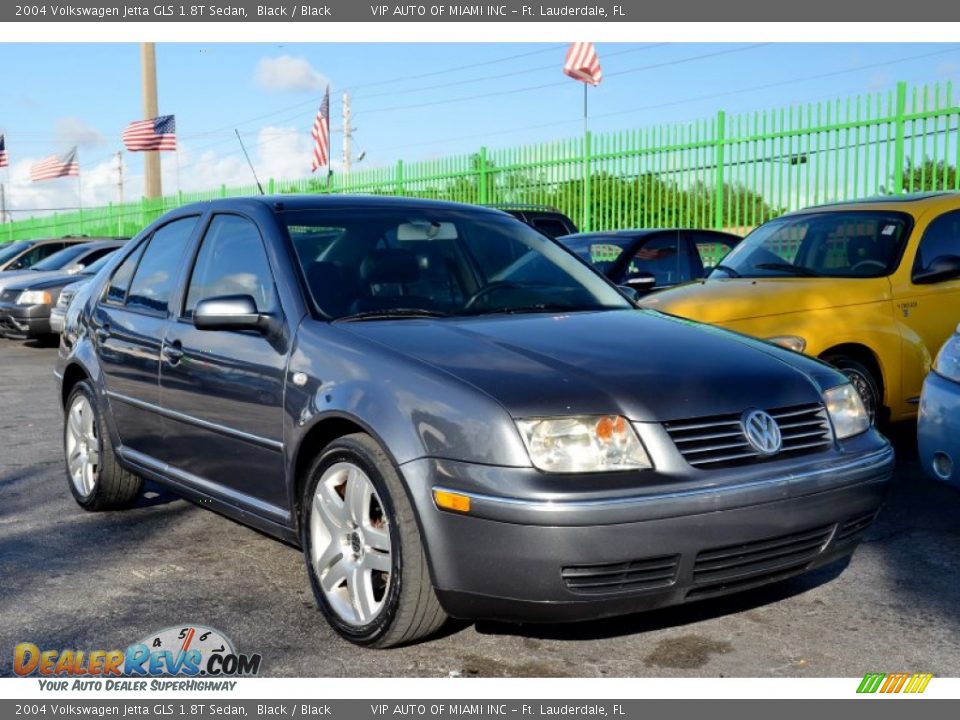 2004 Volkswagen Jetta GLS 1.8T Sedan Black / Black Photo #4