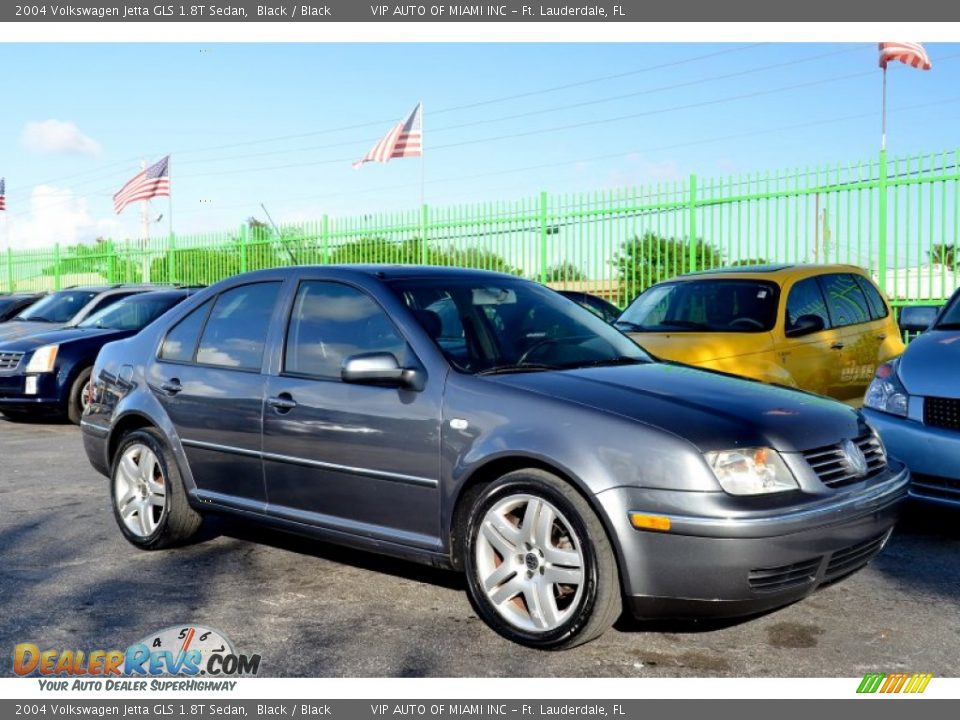 2004 Volkswagen Jetta GLS 1.8T Sedan Black / Black Photo #5