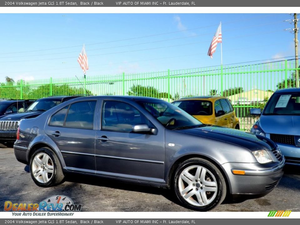 2004 Volkswagen Jetta GLS 1.8T Sedan Black / Black Photo #6