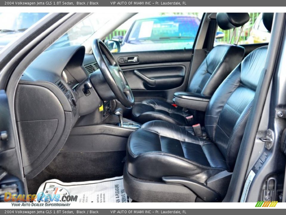 2004 Volkswagen Jetta GLS 1.8T Sedan Black / Black Photo #30