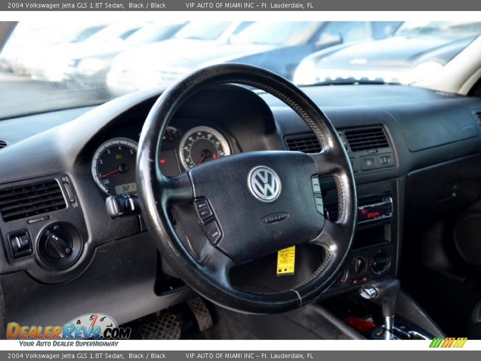 2004 Volkswagen Jetta GLS 1.8T Sedan Black / Black Photo #33