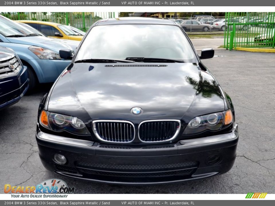2004 BMW 3 Series 330i Sedan Black Sapphire Metallic / Sand Photo #2