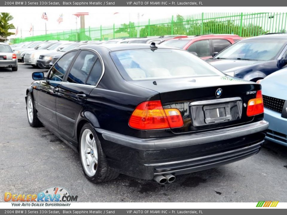 2004 BMW 3 Series 330i Sedan Black Sapphire Metallic / Sand Photo #9