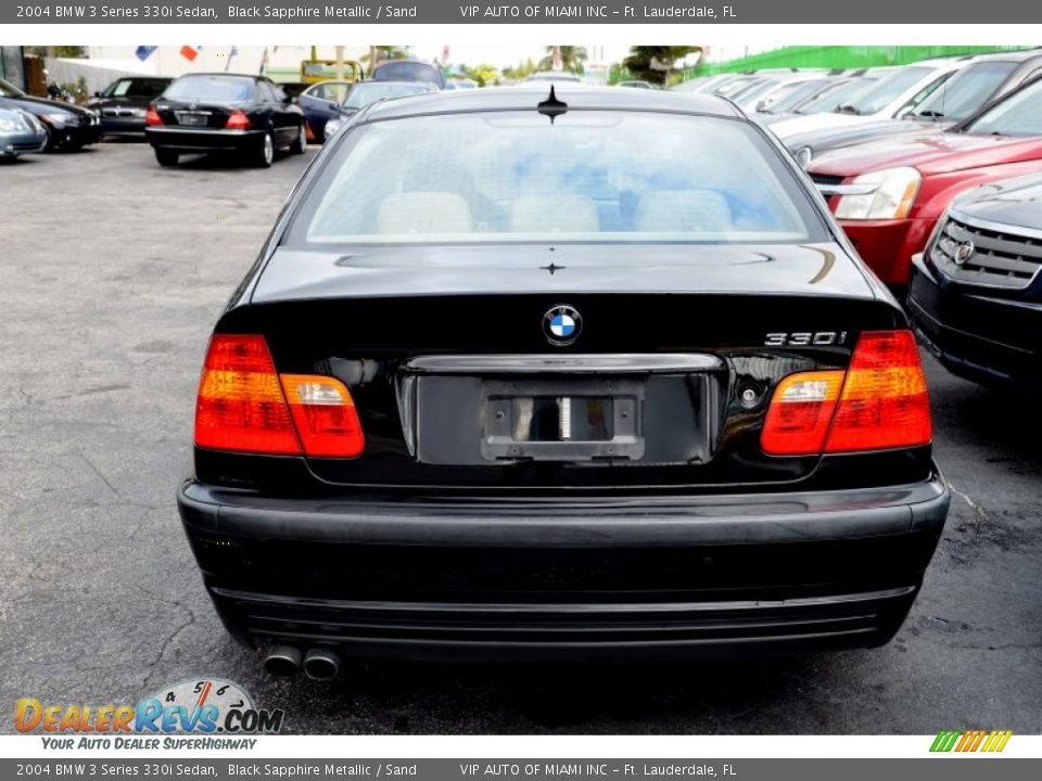 2004 BMW 3 Series 330i Sedan Black Sapphire Metallic / Sand Photo #10