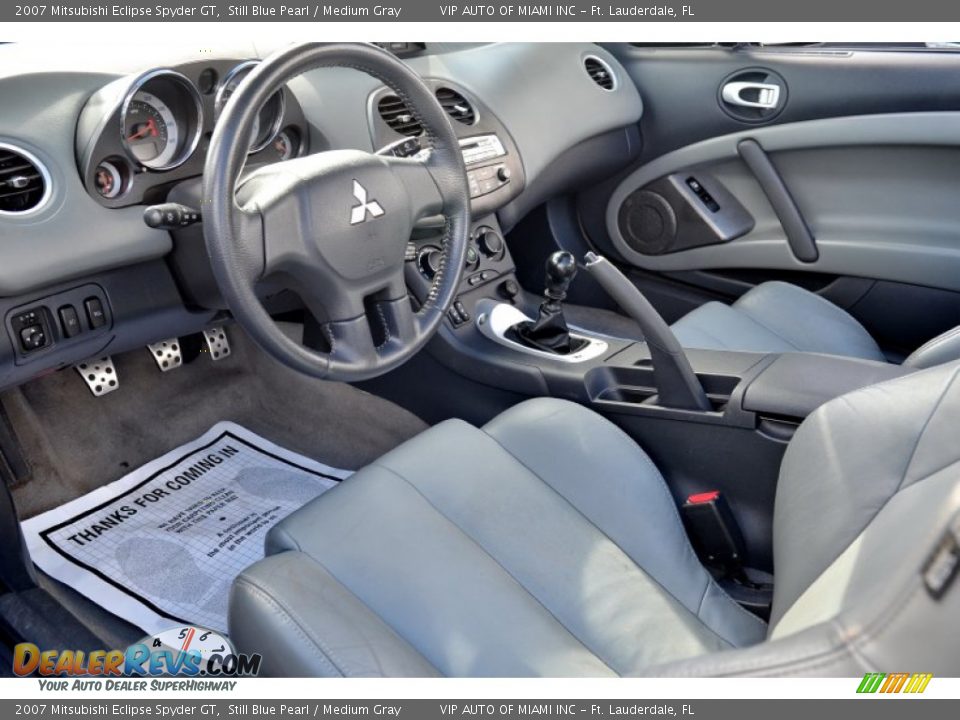 2007 Mitsubishi Eclipse Spyder GT Still Blue Pearl / Medium Gray Photo #3